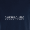 Tee-shirt femme colle V - coordonnées CHERBOURG 3 sur le cœur – Image 5