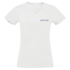 Tee-shirt femme colle V - coordonnées CHERBOURG 3 sur le cœur – Image 4